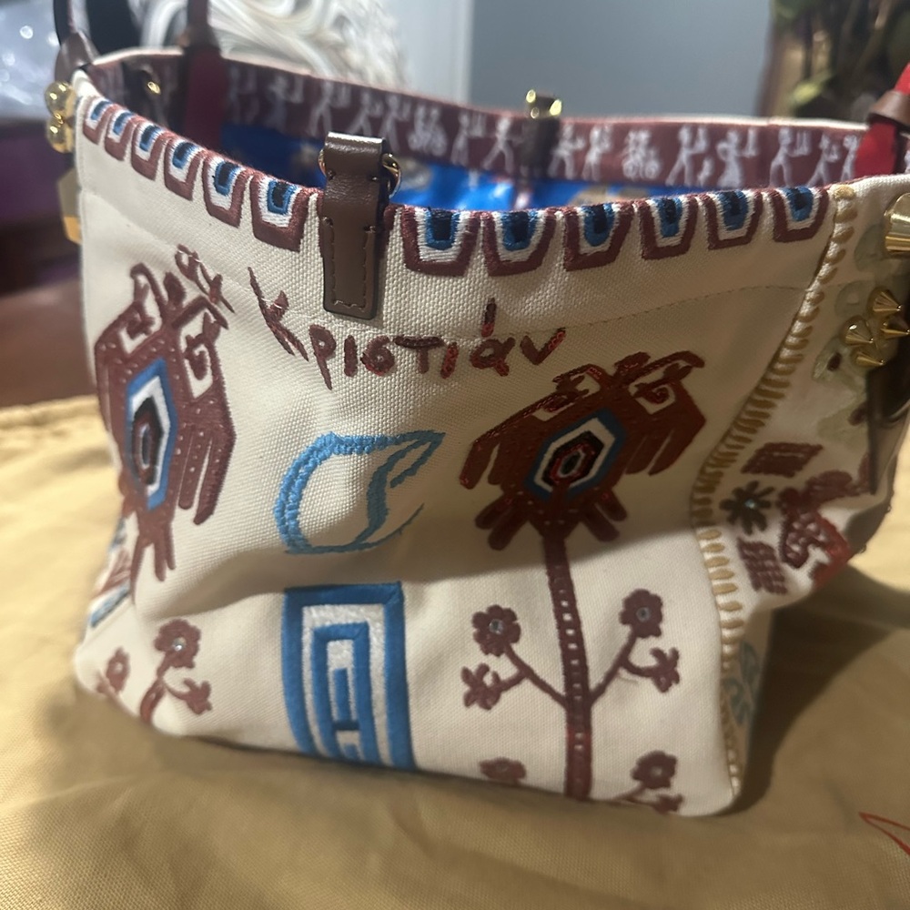 Christian Louboutin Embroidered Tote - Picture 5 of 8